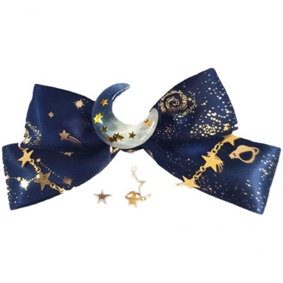 ONE PAIR OF LACE MOON LOLITA HAIR CLIPS LH088