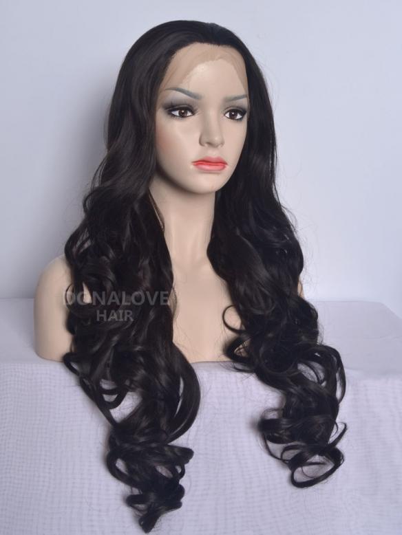 Human Hair Full Lace Wig Curly Ash Brown