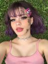 2019 New Purple Ombre Wavy Synthetic Wefted Cap Wig LG004