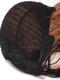 BLACK TO COPPER LONG CURLY MIDDLE PART LACE WIG MPL004