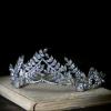 Silver Vintage Leaves Tiara AC144