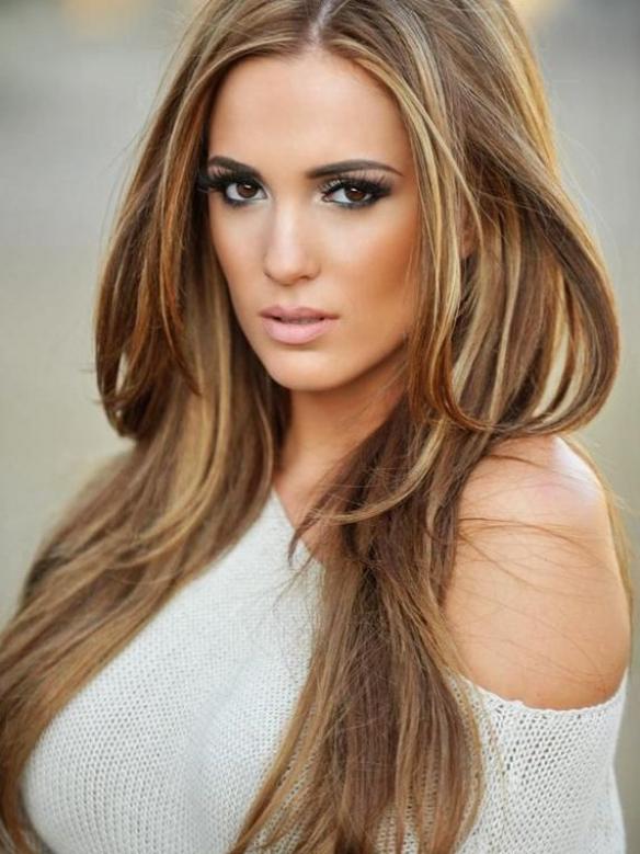 Two colors ombre indian remy clip in hair extensions OD022