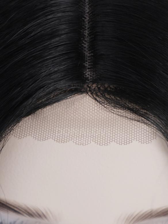 PINK SHOULDER LENGTH WAVY MIDDLE PART LACE WIG MPL006