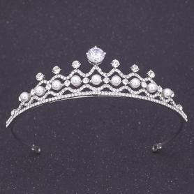 Silver Bridal Crown AC102