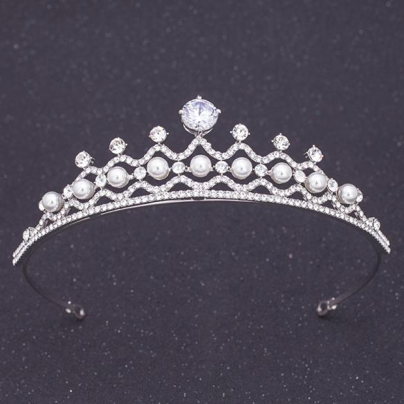 Silver Bridal Crown AC102
