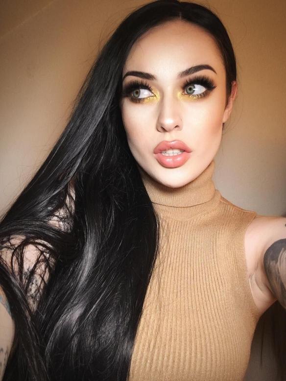 Jet Black Waist-length Straight Synthetic Lace Wig-SNY015