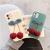 FURRY CHERRY SHOCKPROOF PROTECTIVE DESIGNER IPHONE CASE PC019