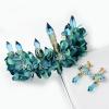 Blue Crystal Floral Crown A004