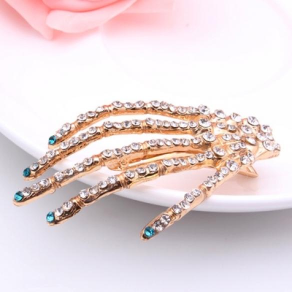 1 PC Bling Shiny Halloween Gothic Hair Clip DC137