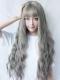 New Grayish Wavy Synthetic Wefted Cap Wig LG003
