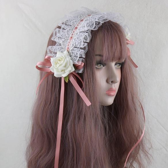 1pc Wood Rose Lolita Hair Band LH011