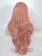 Peach Pink Long Wavy Lace Front Synthetic Wig SNY102