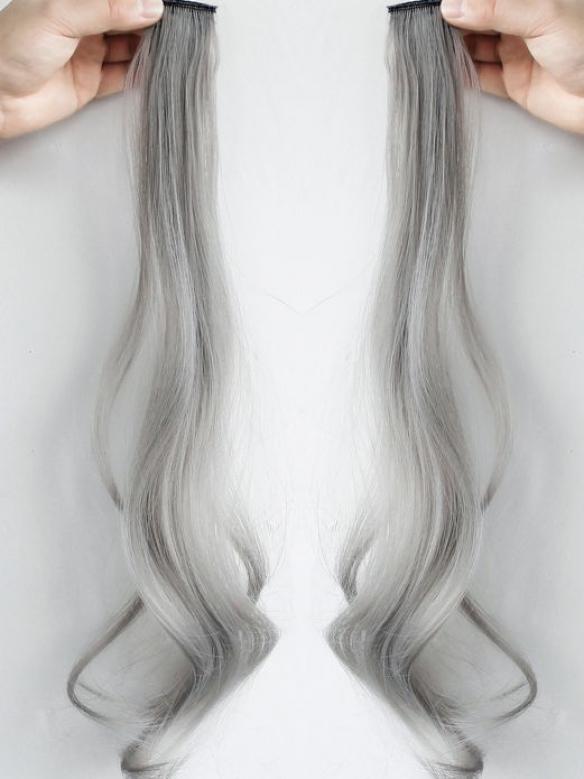 10 pcs Multi-Colors Party Highlights Clip in Synthetic Hair Extensions SCH356