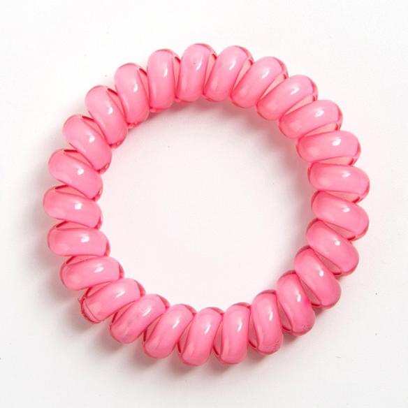 Candy Color Hair Ties-No Crease-Coil Hair Ties - (6 PCS, SMALL) H002