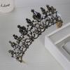 BLACK VINTAGE BRIDAL CROWN AC033