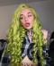 MATCHA GREEN LONG WAVY SYNTHETIC LACE FRONT WIG SNY251