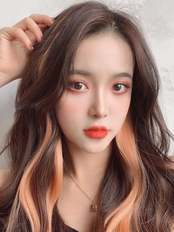 10 pcs Multi-Colors Party Highlights Clip in Synthetic Hair Extensions SCH356