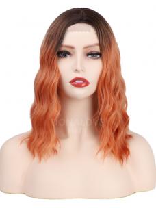 GRADIENT SHOULDER LENGTH WAVY MIDDLE PART LACE WIG MPL010