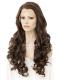 BROWN LONG CURLY SYNTHETIC LACE FRONT WIG SNY209