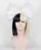 2019 New Split Black/Blonde Wig with a Detachable Bow LG044