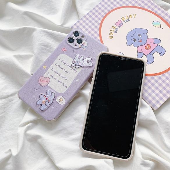 PURPLE RABBIT SHOCKPROOF PROTECTIVE DESIGNER IPHONE CASE PC103