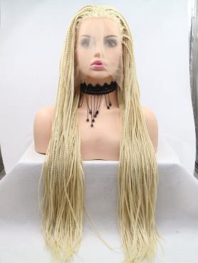 Blonde Twist Braided lace front synthetic Wig SNY382