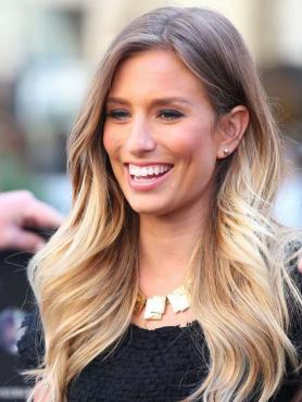 Brown Ombre Blonde Sexy Long Wavy Lace Front Human Hair Wig HH024