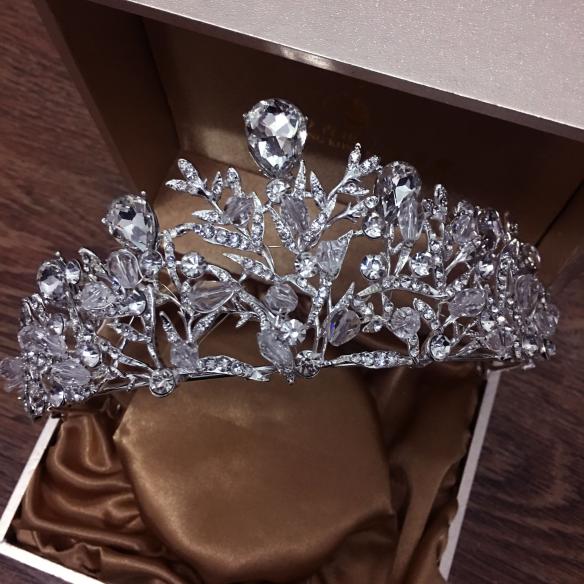 Silver Bridal Crown AC163