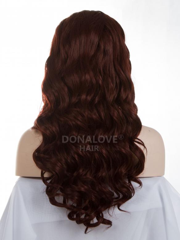 Human Hair Full Lace Wig Curly Ash Brown