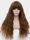 Brown Long Wavy Synthetic Wefted Cap Wig WW007 