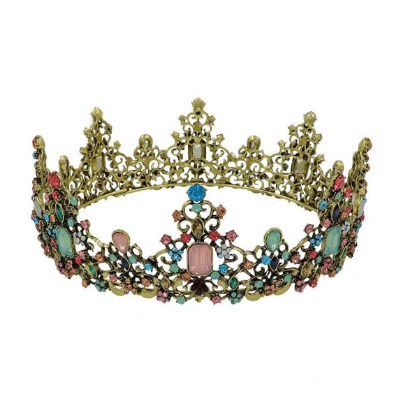 BAROQUE VINTAGE BRIDAL CROWN AC040