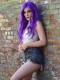 Elegant Purple Shade Human Hair Full Lace Wig Lauren003