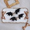 1 PC Halloween Gothic Skull Bat Hair Clip DC136