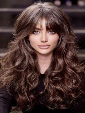 GORGEOUS BROWN LACE FRONT HUMAN HAIR WIG HH187