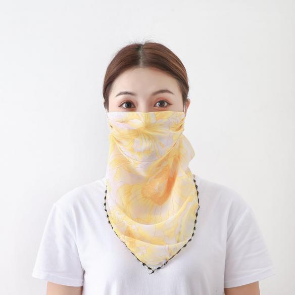 WOMEN'S SUN PROTECTION PASTEL SEAMLESS BANDANAS FOR DUST, OUTDOORS, SPORT DB003