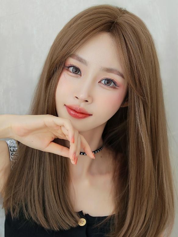 HONEY TEA FLAX STRAIGHT SYNTHETIC WEFTED CAP WIG LG358