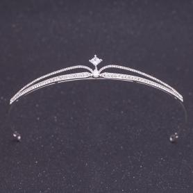 Silver Bridal Crown AC105