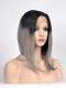 Black to Gray shoulder length Bob Style Lace Front wig SNY086
