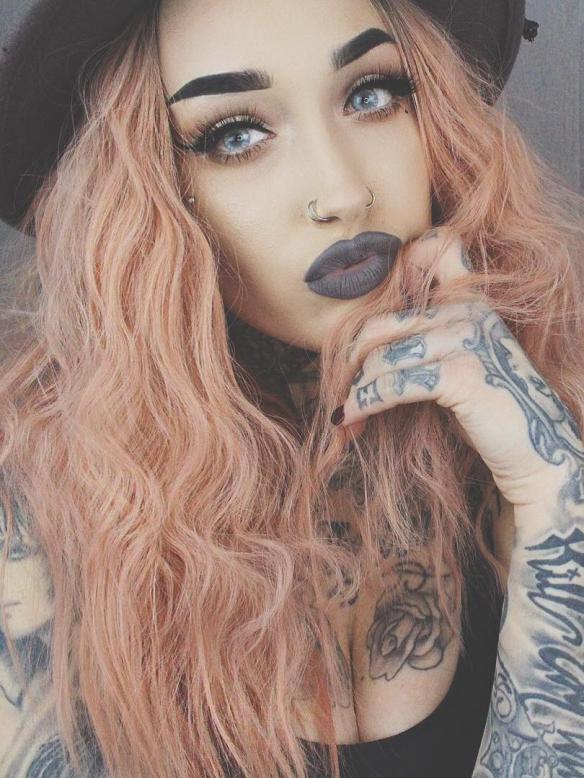 Peach Shoulder Length Wavy Bob Lace Front Synthetic Wig SNY099