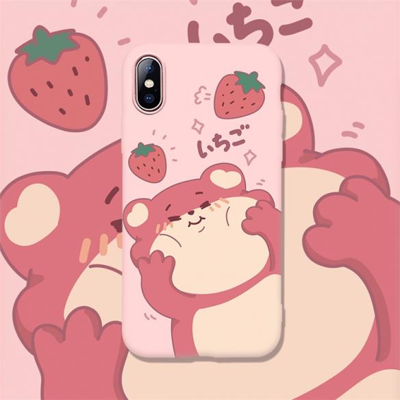 PINK BEAR SHOCKPROOF PROTECTIVE DESIGNER IPHONE CASE PC085