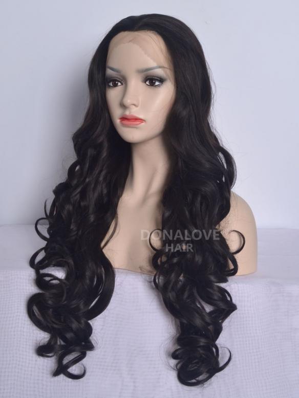 Human Hair Full Lace Wig Curly Ash Brown