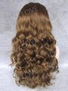 Human Hair Full Lace Wig Curly Ash Brown