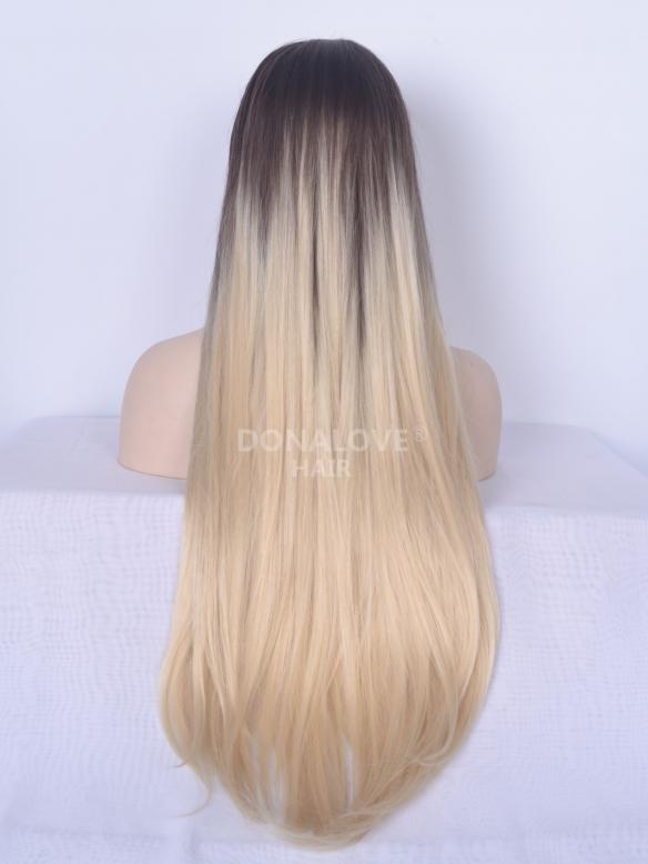 Human Hair Full Lace Wig Curly Ash Brown
