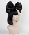2019 New Split Black/Blonde Wig with a Detachable Bow LG044