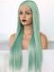 LIGHT GREEN LONG STRAIGHT SYNTHETIC LACE FRONT WIG SNY195