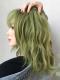 2019 New Matcha Green Synthetic Wefted Cap Wig with Bangs LG042