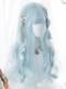 Sky Blue Long Wavy Cute Lolita Wig LG955