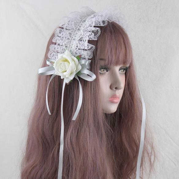 1pc Wood Rose Lolita Hair Band LH011