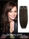 Medium Reddish Brown indian remy clip in hair extensions SD006