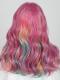 Pink Balayage Wavy T-part Lace Front Snythetic Wig SNY387